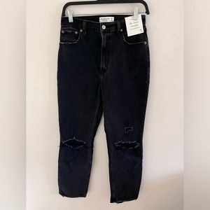 Abercrombie & Fitch The Ankle Straight Ultra High Rise